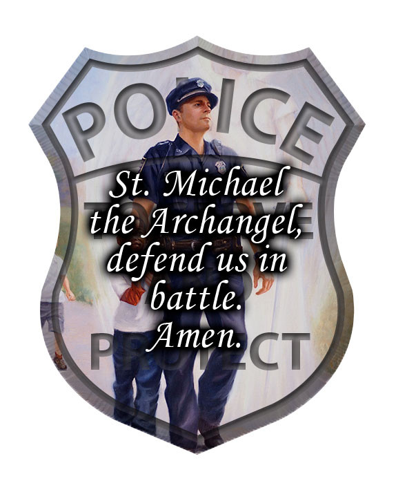 The Protector Police Guardian Angel Visor Clip with St. Michael Prayer