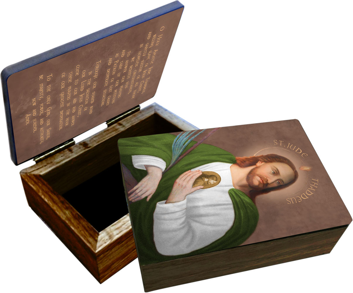 Saint Jude Keepsake Box - Catholic to the Max - Online Catholic Store