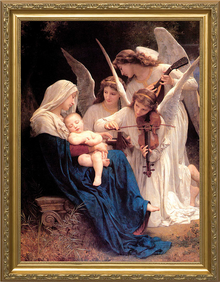 Song of the Angels - Standard Gold Framed Art - Catholic to the Max ...