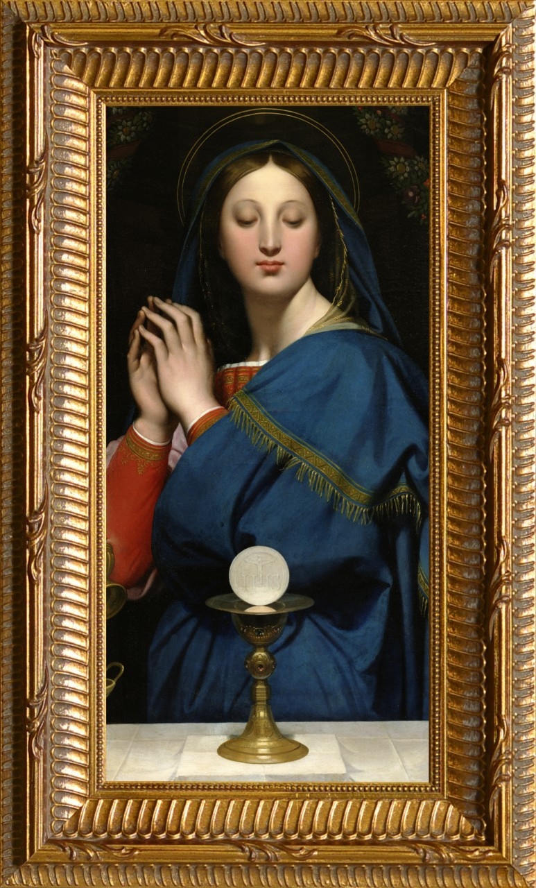 Madonna of the Host Church-Sized Framed Canvas - Catholic to the