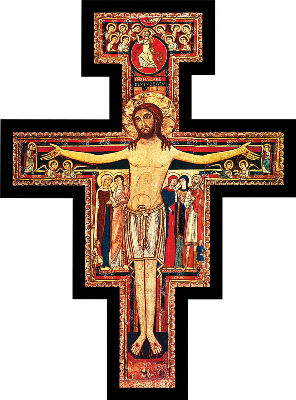 San Damiano Oversized Wall Plaque Cross - Catholic to the