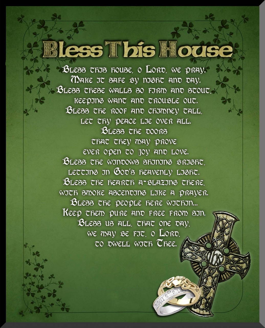 Irish Bless This House Wall Plaque Catholic To The Max