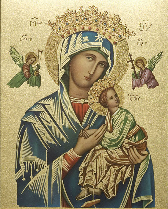 Our Lady of Perpetual Help (Gold) Print - Catholic to the Max - Online ...