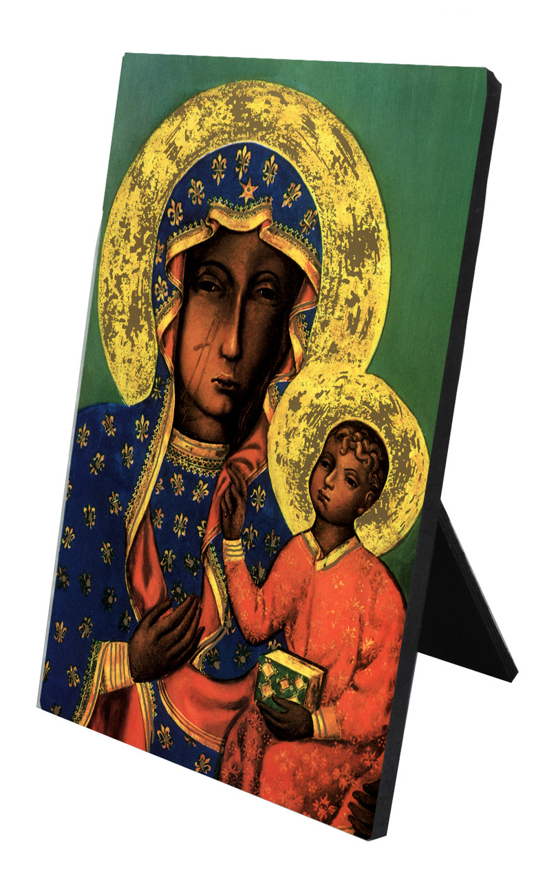 Our Lady of Czestochowa Vertical Desk Plaque - Catholic to the Max ...