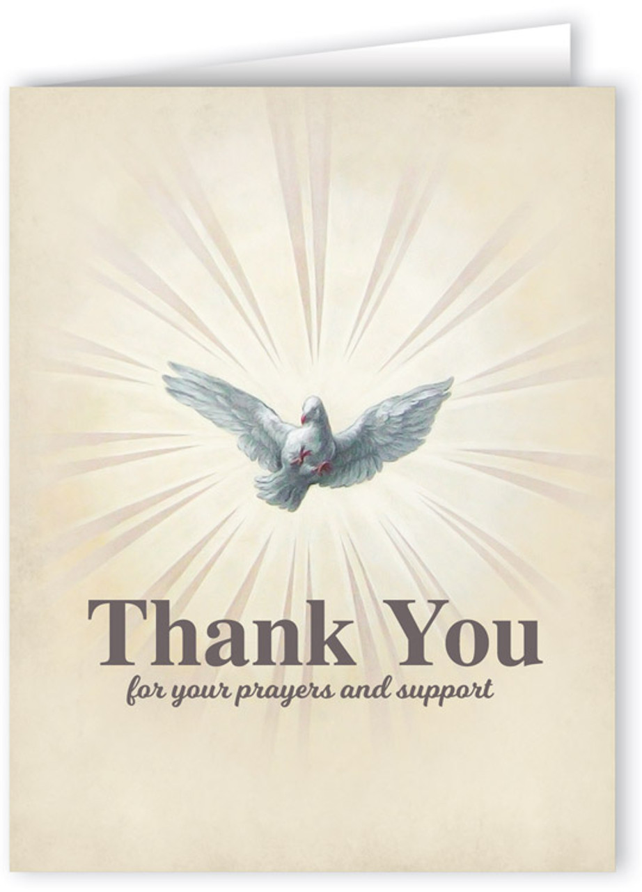 Thank You For Your Prayers And Support Greeting Card