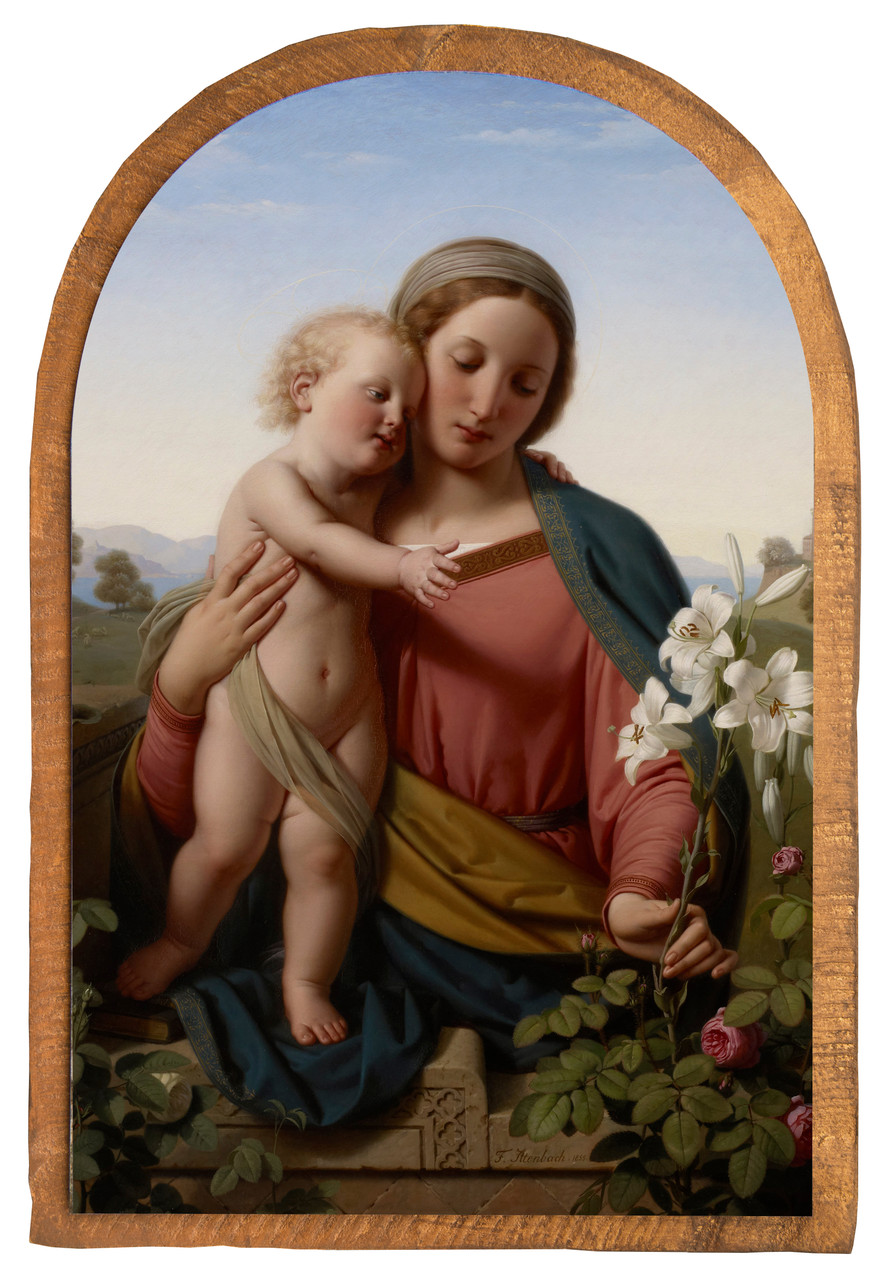 モ*チ様 Madonna THE  BOX Madonna and Child by Franz Ittenbach Cloister Collection Catholic