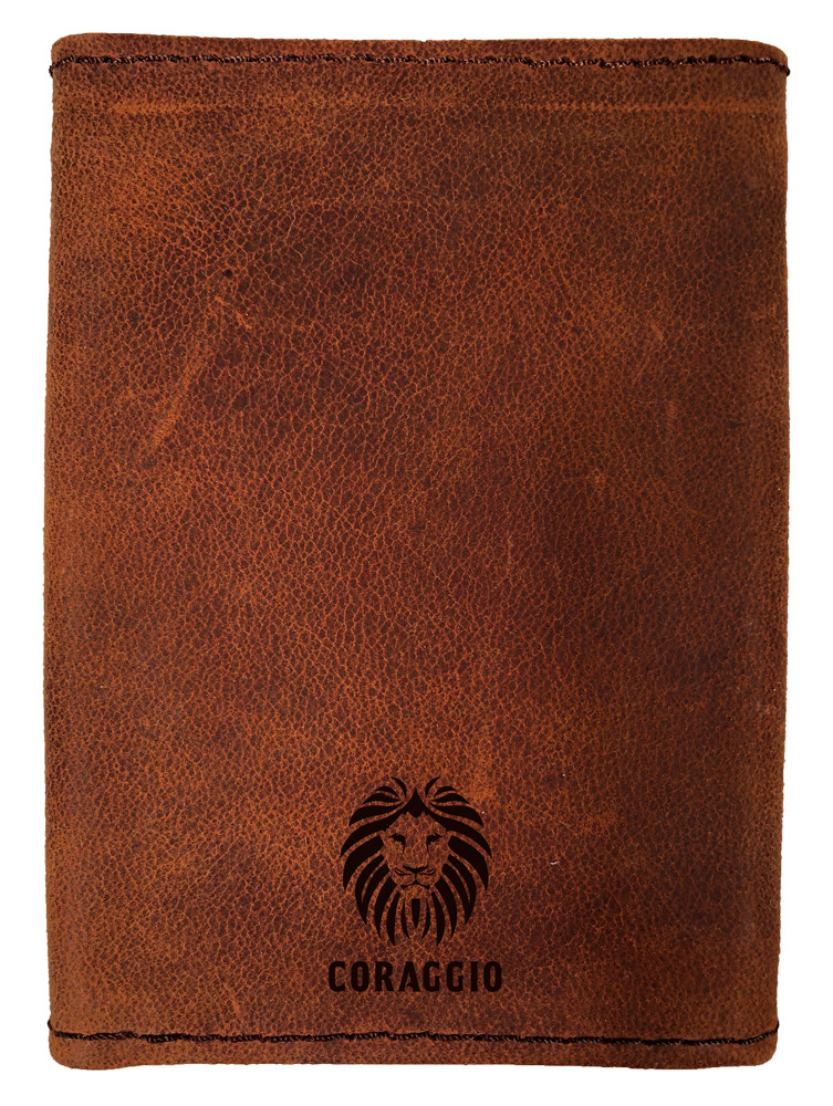 CORAGGIO Donkey Tri-Fold Leather Wallet - Catholic to the Max