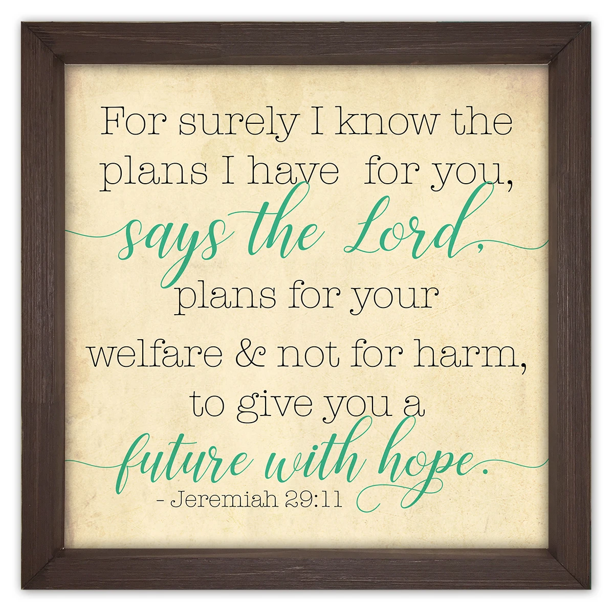 Jeremiah 29 11 Quote Jeremiah 29:11 Bible Verse Wall Art, Modern