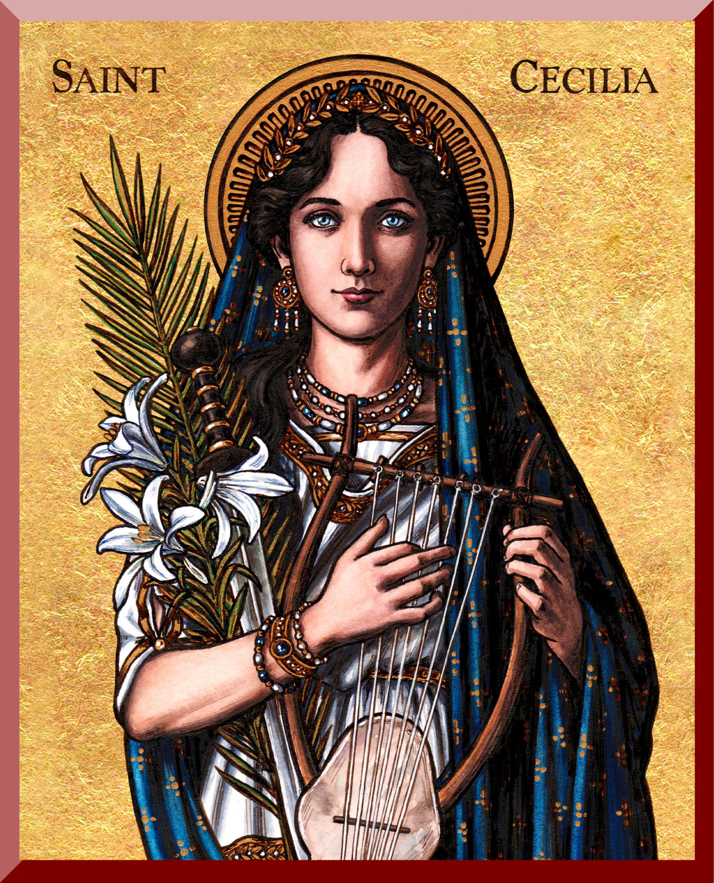 Theophilia St. Cecilia Wall Plaque - Catholic to the Max - Online