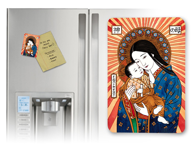 Theophilia Japanese Madonna of Tender Mercy Magnet - Catholic to