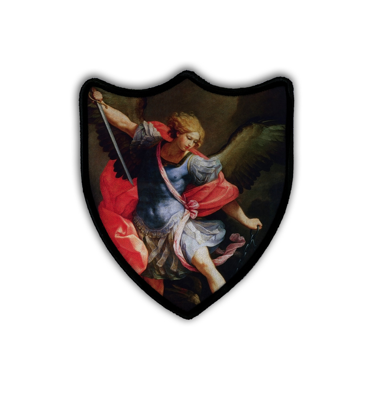 St. Michael the Archangel Shield Iron-On Patch - Catholic to