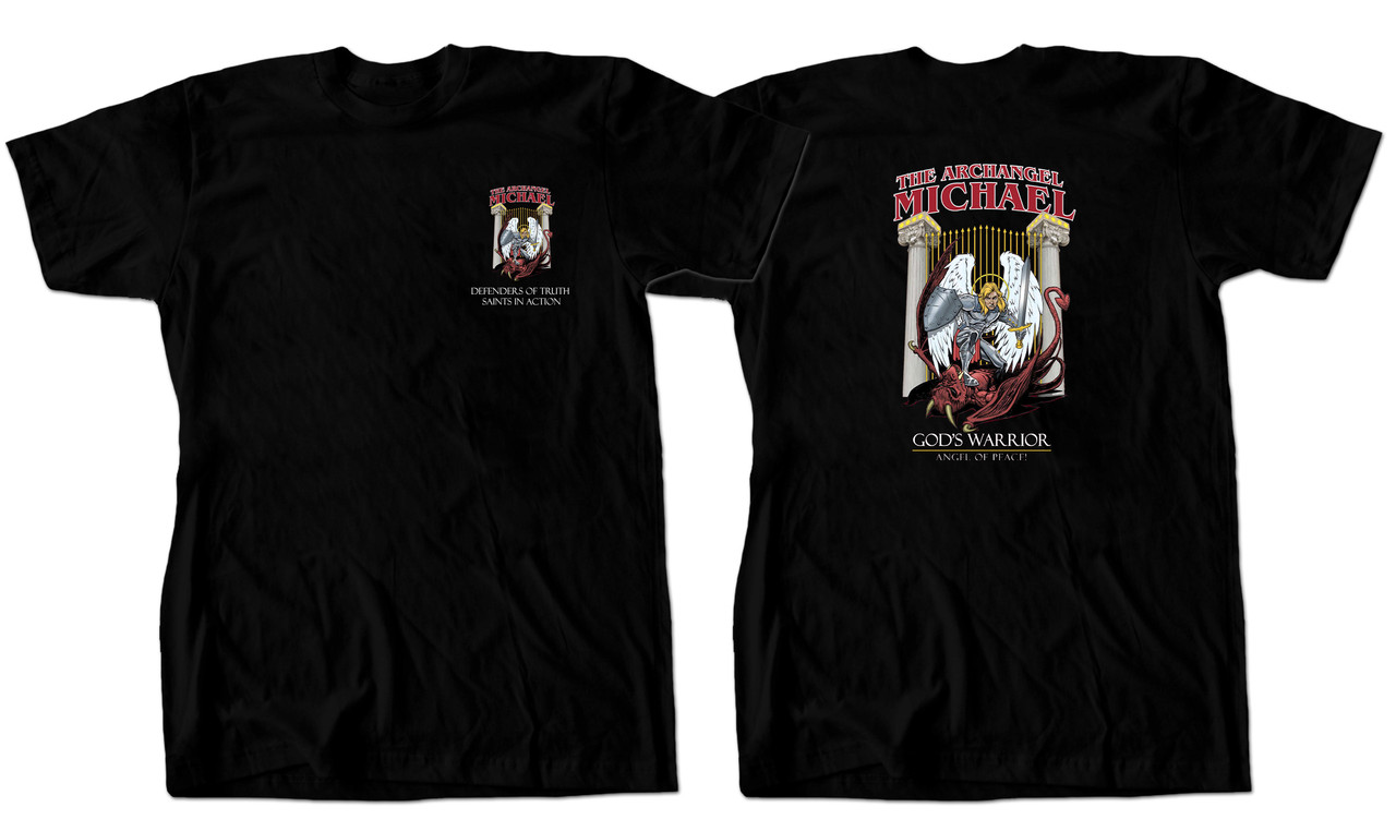 Defenders of Truth - St. Michael the Archangel T-Shirt 2 - Catholic to the  Max - Online Catholic Store