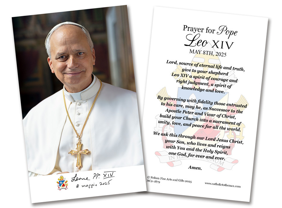 Pope Leo XIV Formal Portrait 3x5 Holy Cards