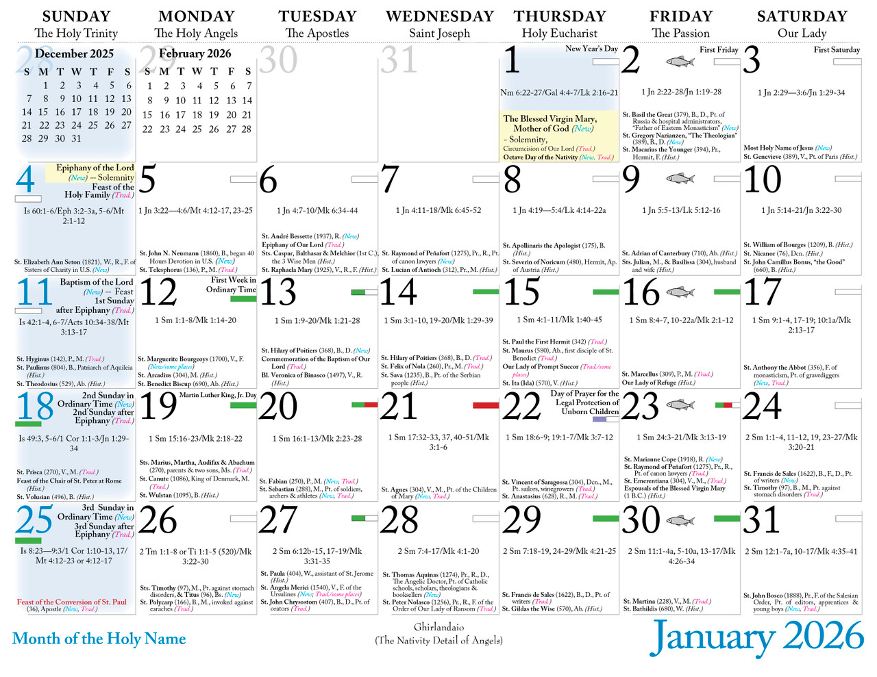 Catholic Liturgical Calendar 2026 Angels Catholic To The Max 2026 ANGEL3 
