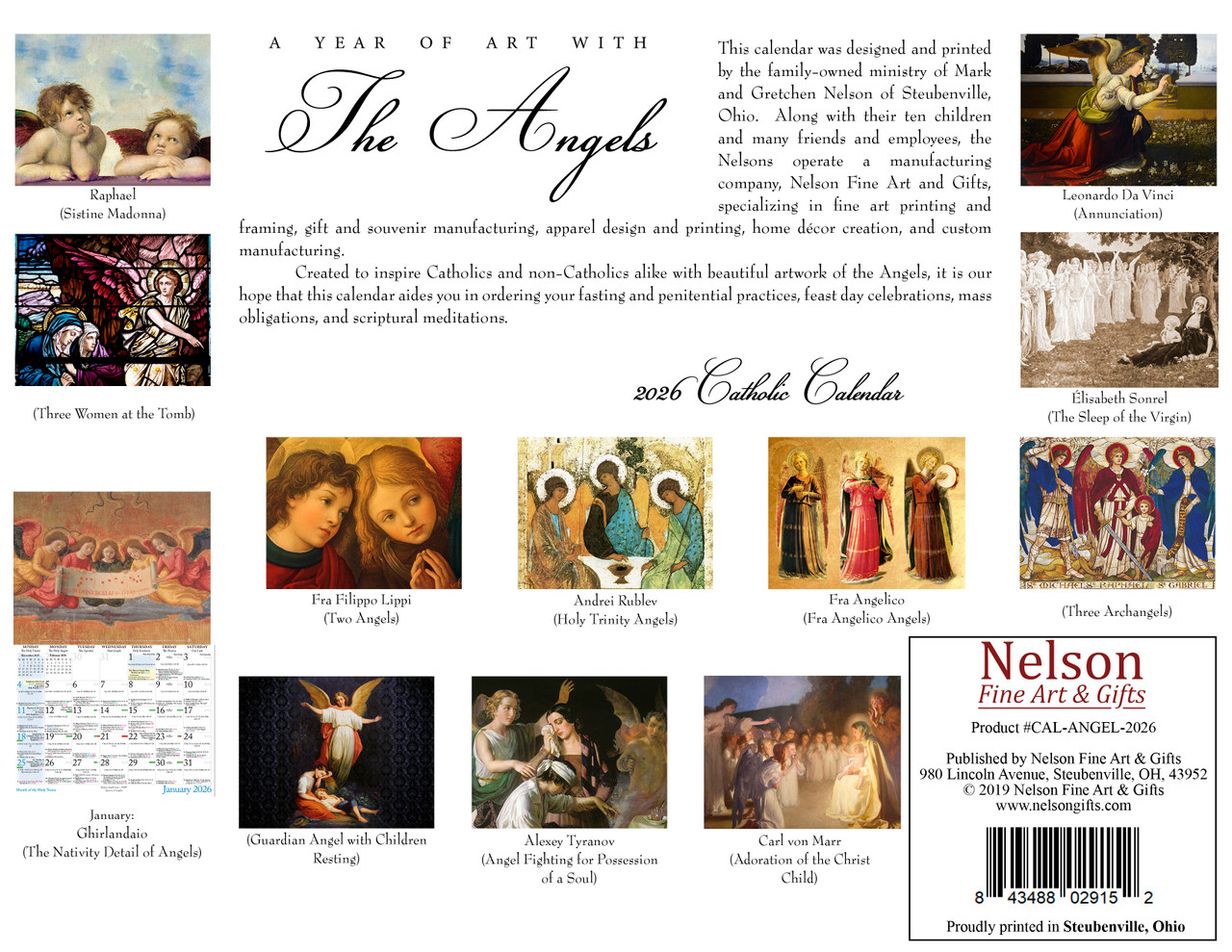 Catholic Liturgical Calendar 2026: Angels - Catholic to the Max - Online  Catholic Store