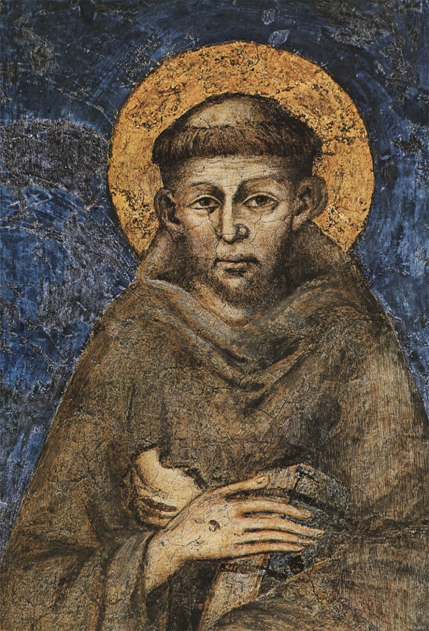 St. Francis by Cimabue Indoor Outdoor Aluminum Print - Catholic to the ...