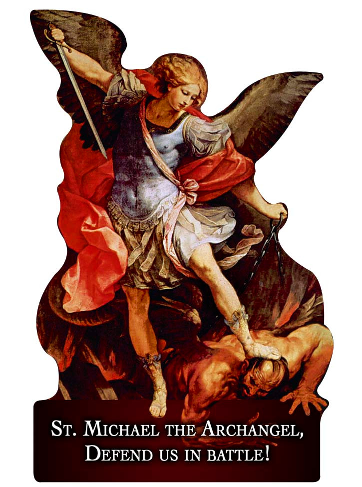 St. Michael the Archangel Cutout Magnet - Catholic to the Max
