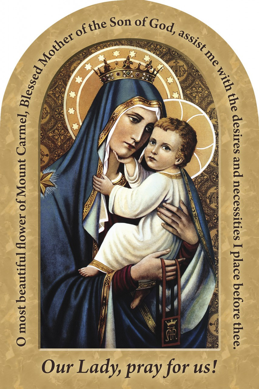 Our Lady of Mt. Carmel Prayer Arched Catholic to the Max Online Catholic Store