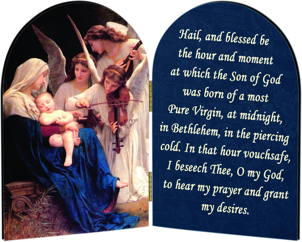 Song of the Angels with St. Andrew Novena Prayer Arched Diptych - Catholic  to the Max - Online Catholic Store