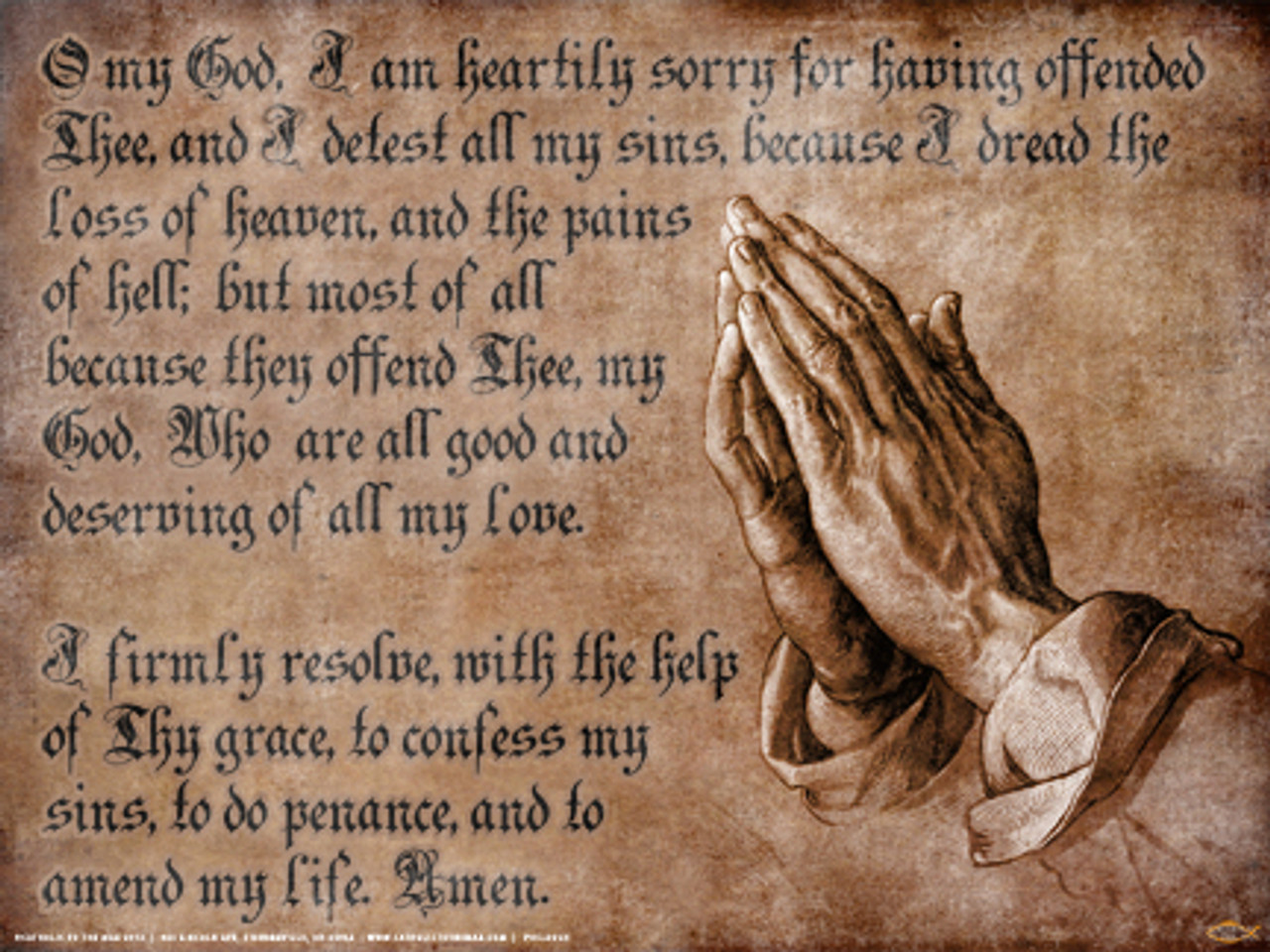 Act of Contrition Poster Catholic to the Max Online Catholic Store