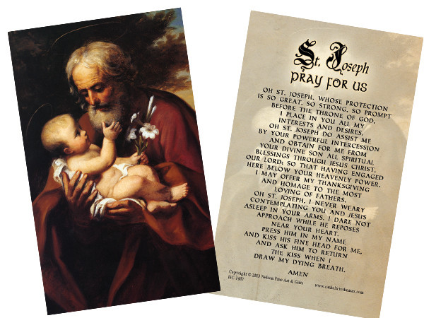 St. Joseph Novena (That Never Fails) Holy Card - Catholic to the Max -  Online Catholic Store