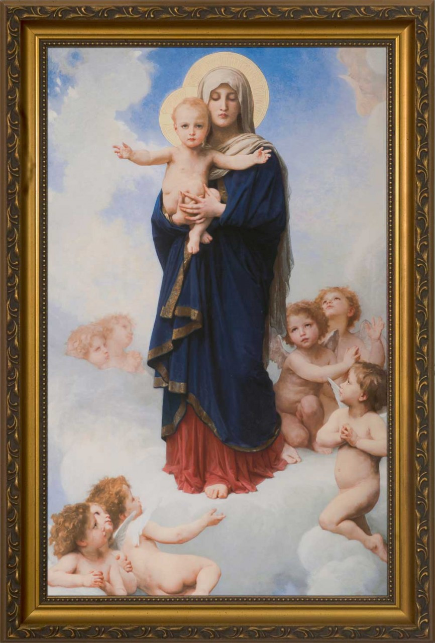 Our Lady of the Angels - Gold Framed Art - Catholic to the Max - Online ...