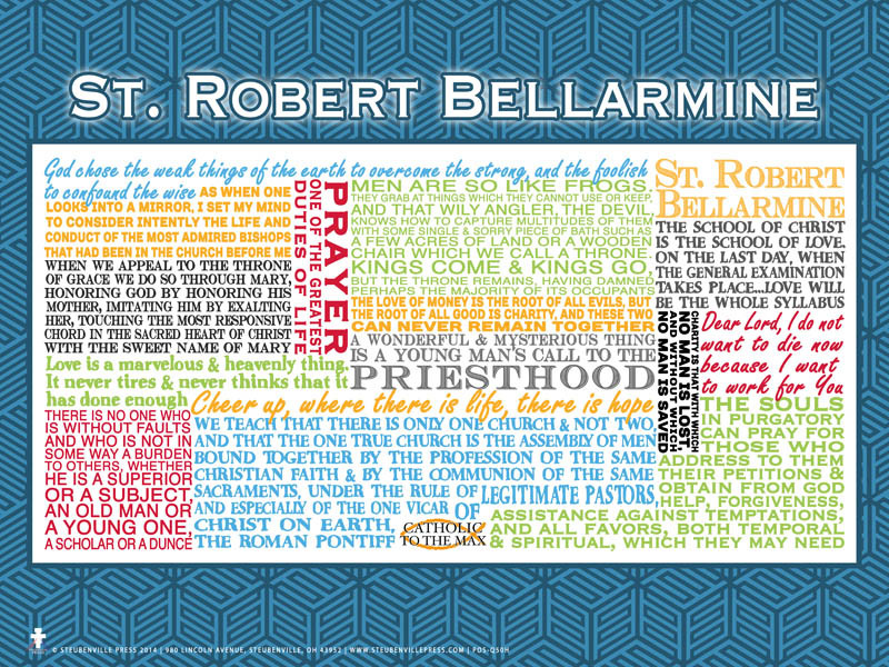 Saint Robert Bellarmine Quote Poster