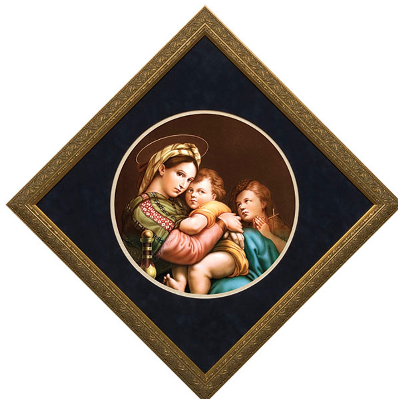 小椅子の聖母（Madonna della Seggiola）※模写 Madonna della Seggiola - Wikipedia