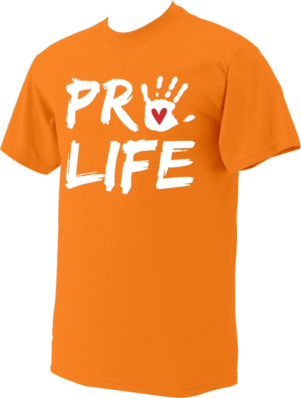 Pro Hanprint Pro-Life with Handprint NEON T-shirt - Catholic to the Max - Online ...