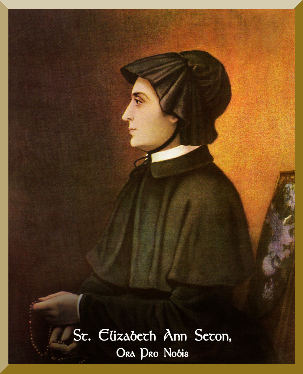 St. Elizabeth An Seton Wall Plaque Catholic to the Max Online