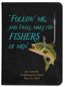 Personalized Catholic Fisherman's Bible - Black RSVCE