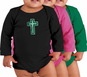 Cross Long-Sleeve Baby Onesie Cross Long-Sleeve Baby Onesie
