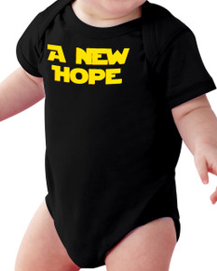 A New Hope Black Baby Onesie II A New Hope Black Baby Onesie II