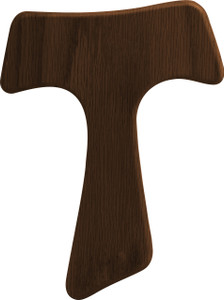 Franciscan Tau Wood Cross - Walnut Franciscan Tau Wood Cross - Walnut