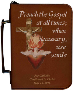 Personalized Bible Cover with Missionary Graphic - Tawny Personalized Bible Cover with Missionary Graphic - Tawny