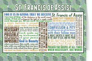 Saint Francis of Assisi Quote Card Saint Francis of Assisi Quote Card