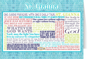 Saint Gianna Quote Card Saint Gianna Quote Card