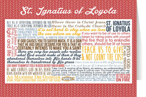 Saint Ignatius of Loyola Quote Card Saint Ignatius of Loyola Quote Card