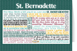 Saint Bernadette Quote Card Saint Bernadette Quote Card