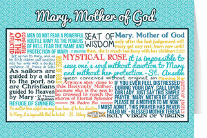 Mary, Mother of God Quote Card Mary, Mother of God Quote Card