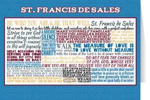 Saint Francis de Sales Quote Card Saint Francis de Sales Quote Card