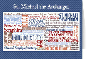 Saint Michael the Archangel Quote Card Saint Michael the Archangel Quote Card