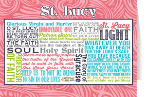 Saint Lucy Quote Card Saint Lucy Quote Card
