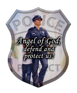 The Protector: Police Guardian Angel Visor Clip The Protector: Police Guardian Angel Visor Clip