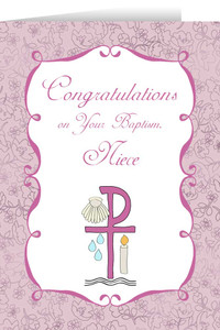 Niece's Baptism Greeting Card Niece's Baptism Greeting Card