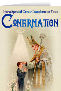 Great Grandson's Confirmation Greeting Card Great Grandson's Confirmation Greeting Card