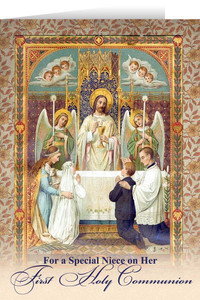 Niece's First Communion Greeting Card Niece's First Communion Greeting Card
