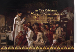 Mass in a Connemara Cabin Ordination Greeting Card Mass in a Connemara Cabin Ordination Greeting Card