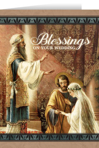 Mary & St. Joseph Wedding Greeting Card Mary & St. Joseph Wedding Greeting Card