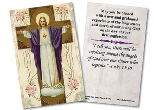 Resurrection First Reconciliation Holy Card Resurrection First Reconciliation Holy Card
